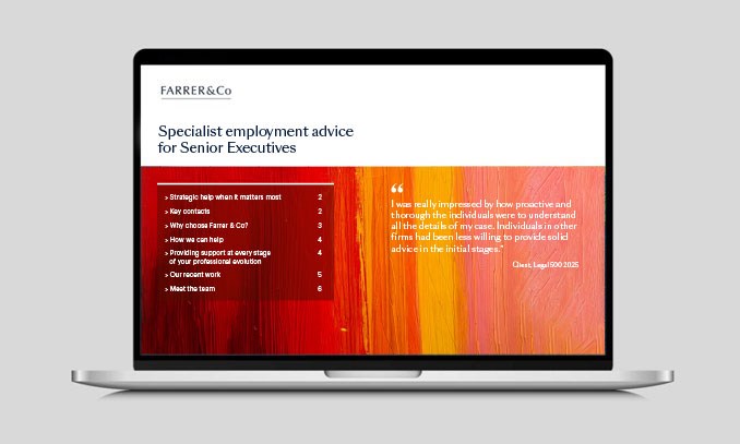 specialist advice for senior executives
