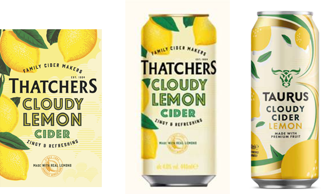 Thatchers and Aldi cider cans