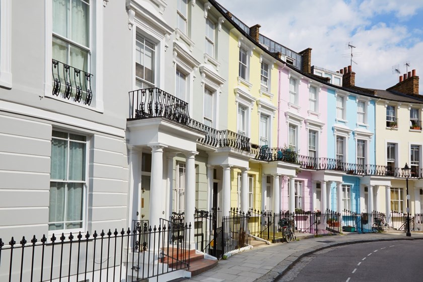 A row of London houses