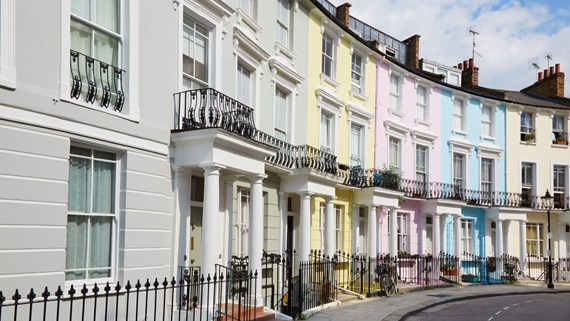 A row of London houses