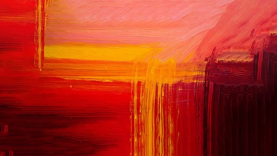 orange and red abstract image