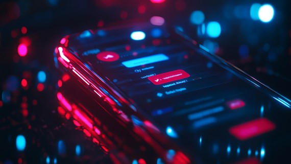 phone screen dark