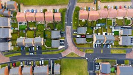 housing aerial view