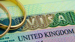 visa and wedding rings