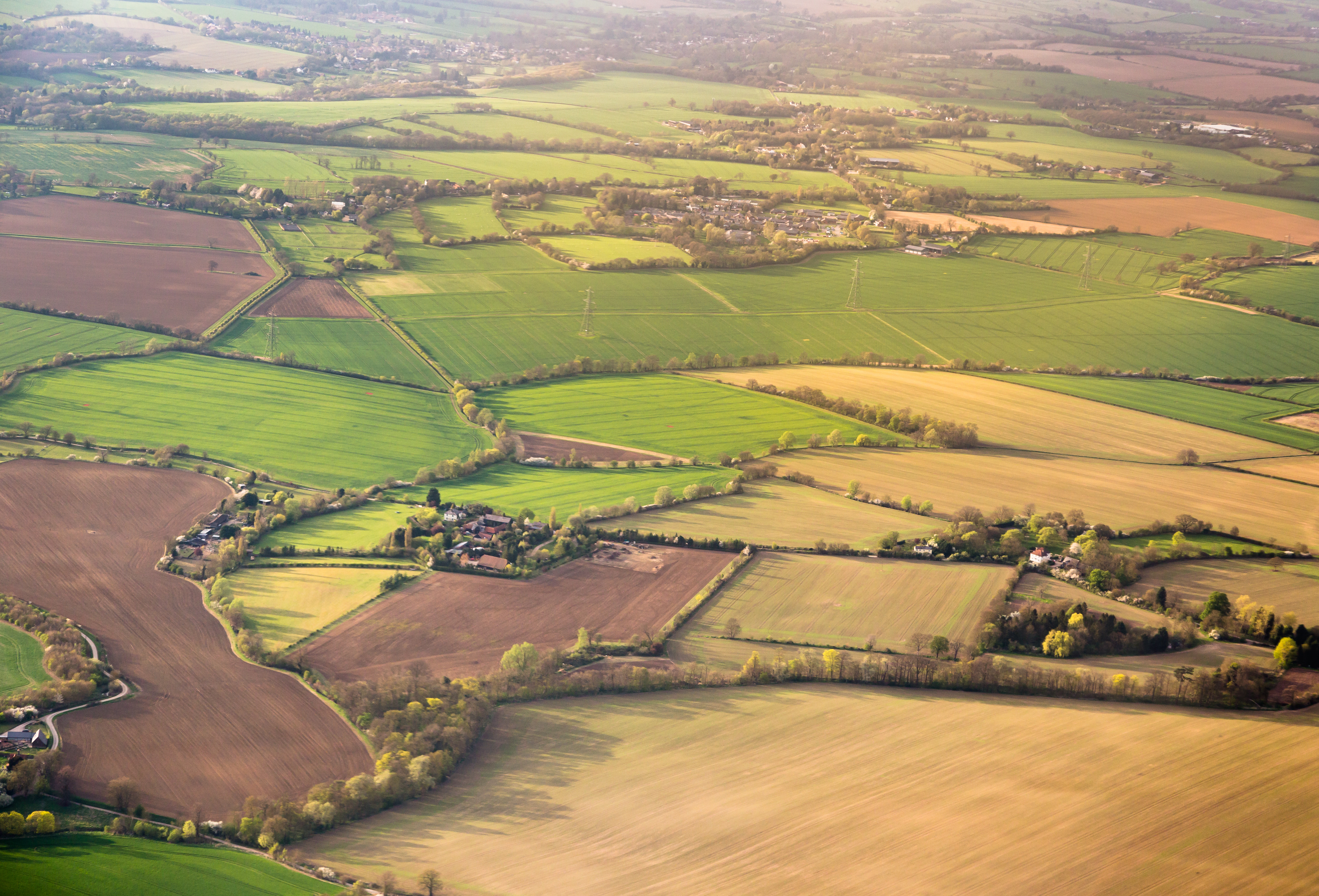 aerial view of land