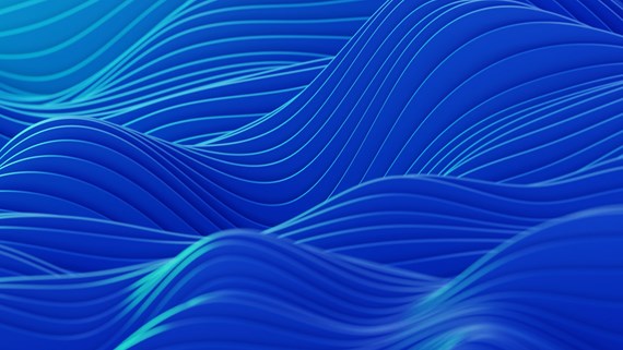 blue abstract wave