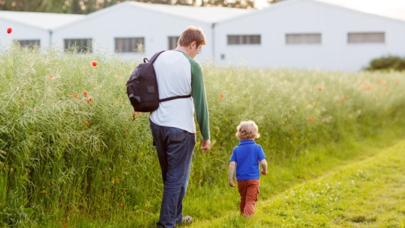 Child on the rural estate