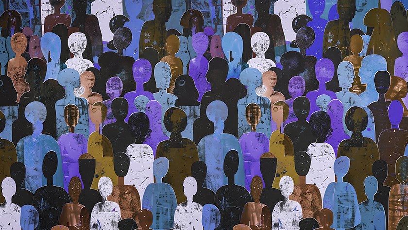 Lots of people in different colours