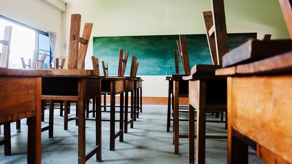 empty classroom