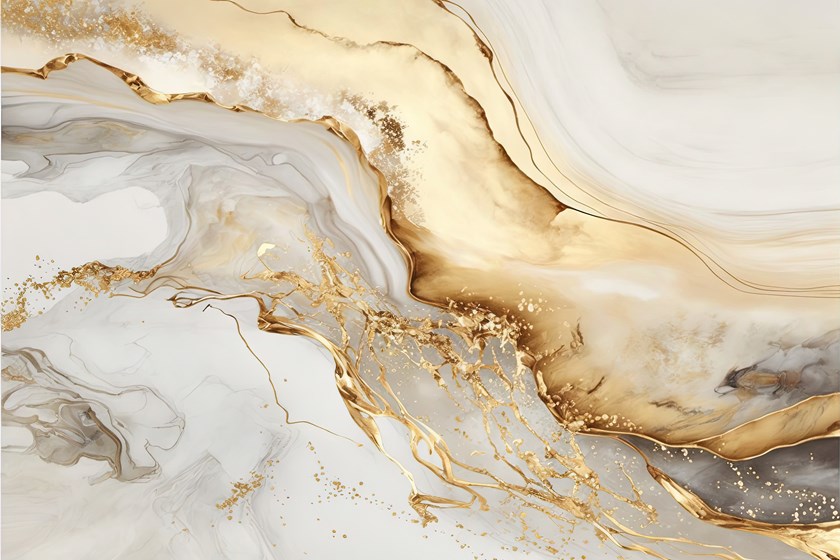 Gold marble