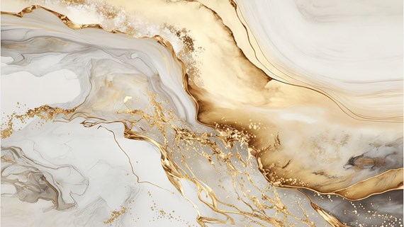 Gold marble