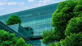 green office building