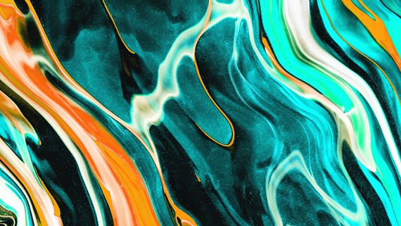 green orange marble abstract