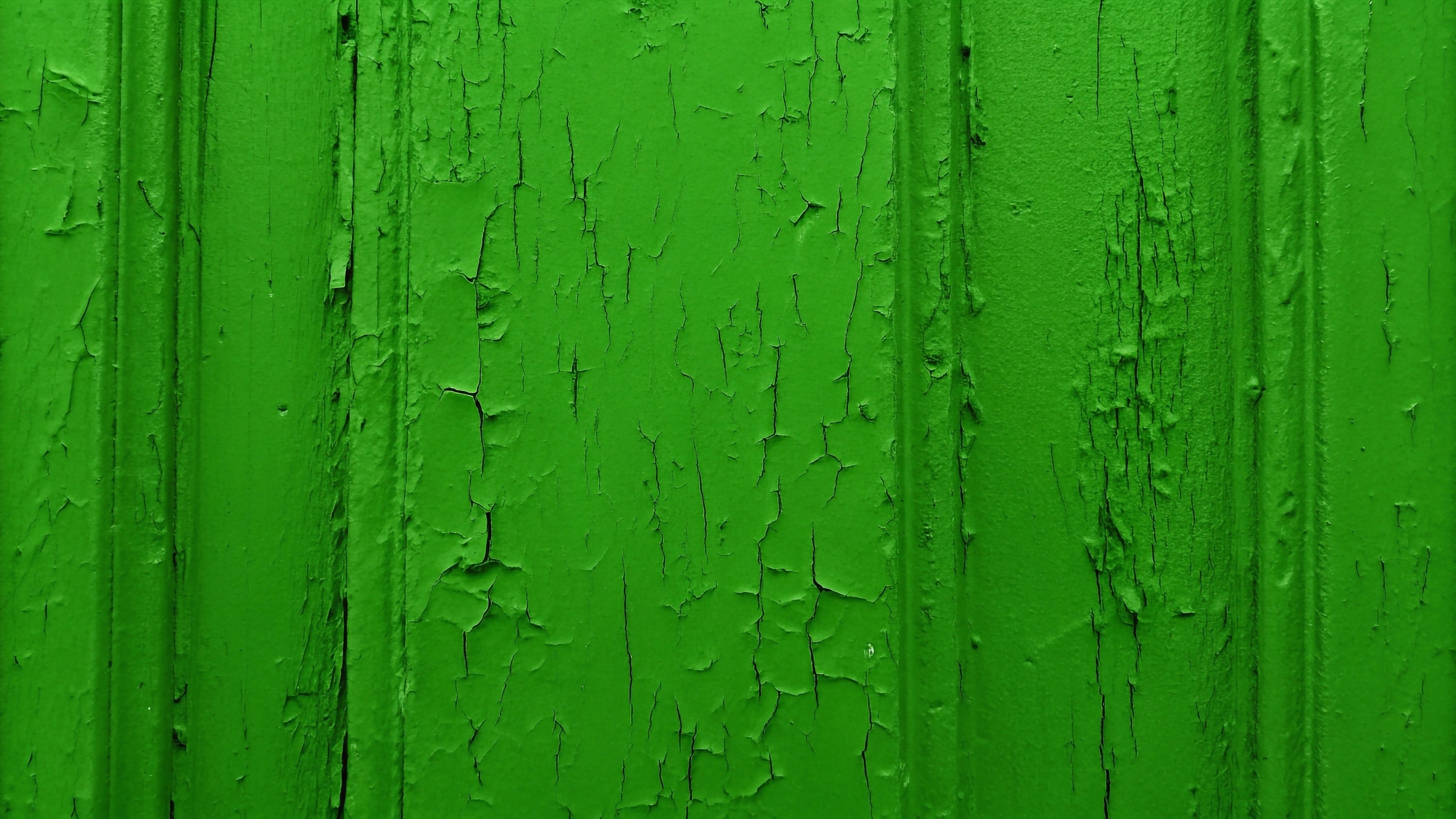 green paint chipping