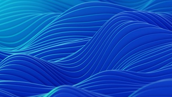 blue abstract wave