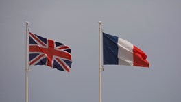UK and France Flags