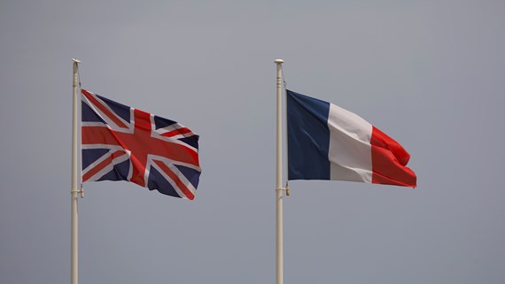 UK and France Flags