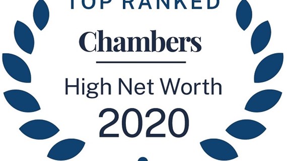 Chambers and Partners HNW - Top ranked 2020