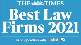 The Times Best Law Firms 2021 square logo