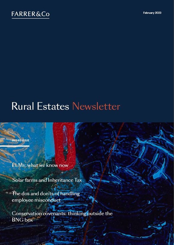 rural estates newsletter cover