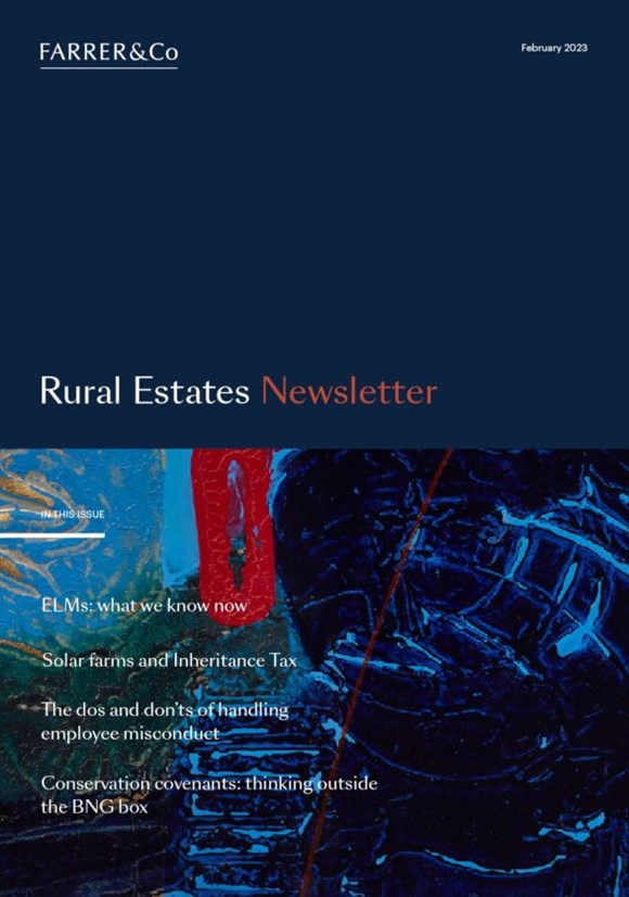 rural estates newsletter cover