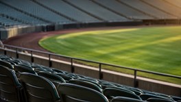 Empty stadium seats