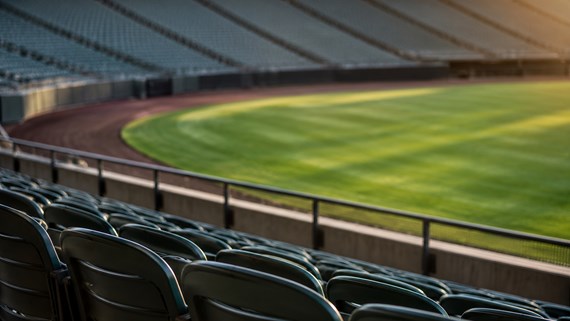 Empty stadium seats