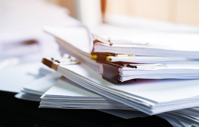 stack of legal documents