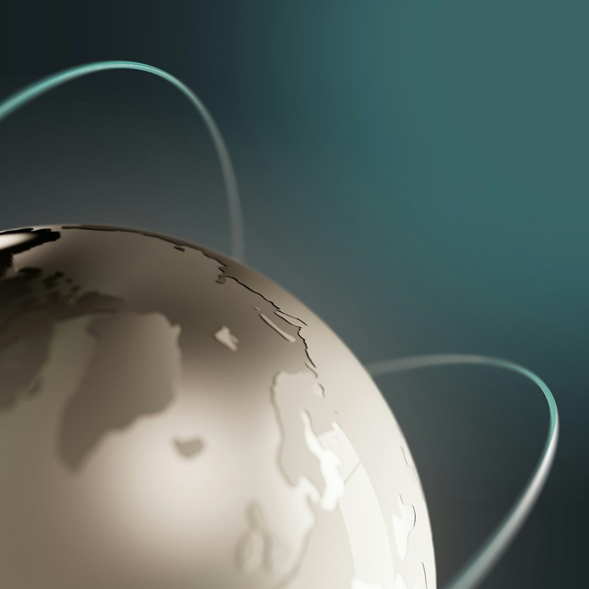 silver globe