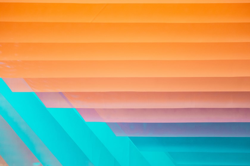 orange blue abstract