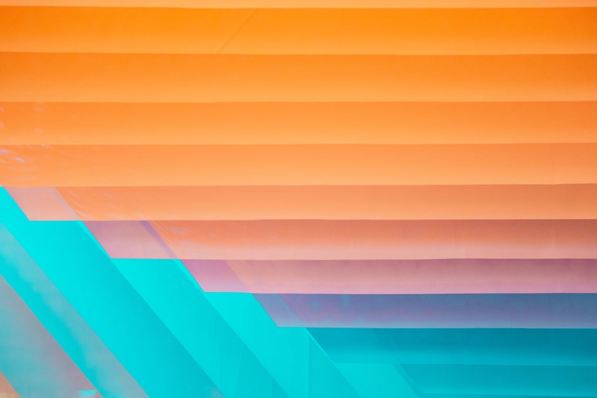 orange blue abstract