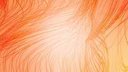 Orange image with oragne strings across