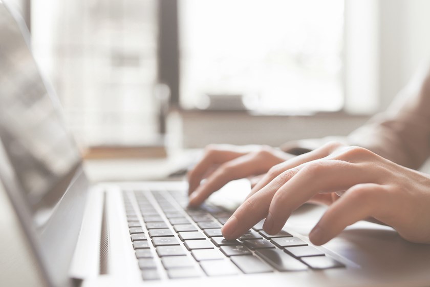 person-typing