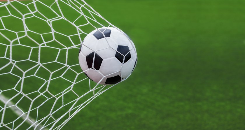 football in a net