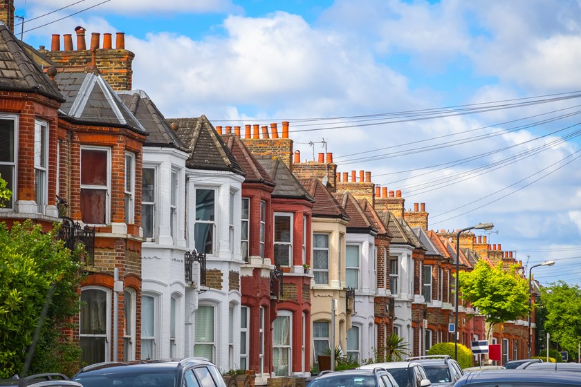 residential street in england