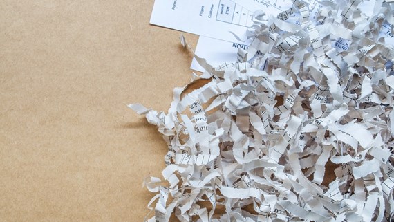 shredded paper