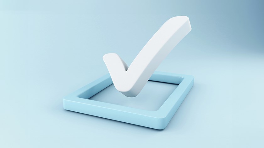 Cartoon tick box