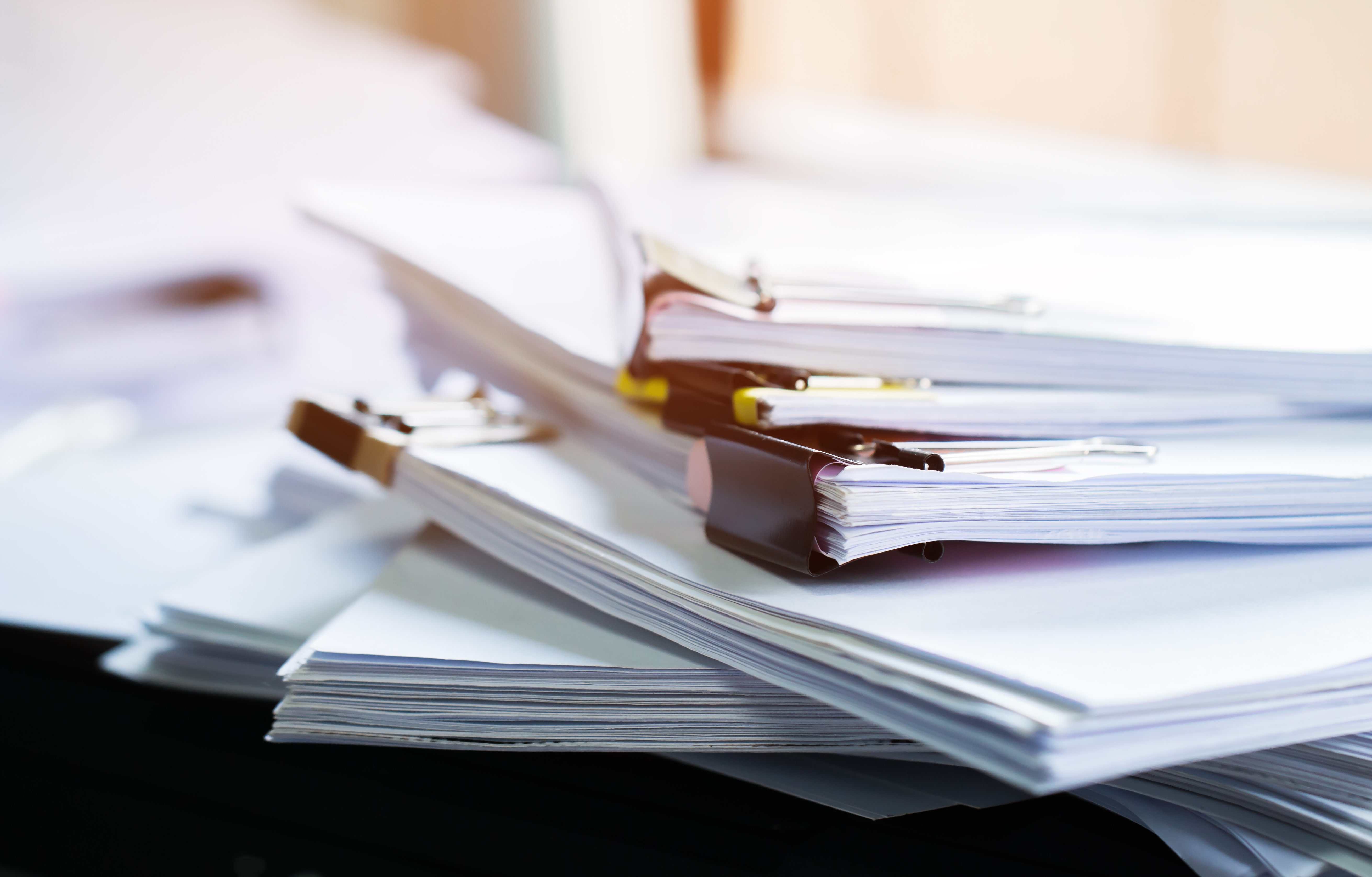 stack of legal documents