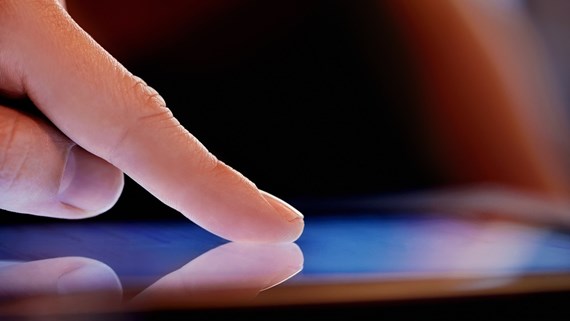 tablet close up