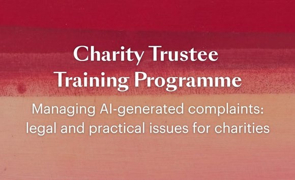 Charity Trustee Training Programme banner, 